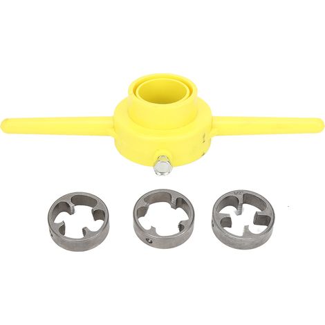 Outil de filetage PVC pour tuyaux NPT, filière ronde, outil manuel de plomberie (1/5)