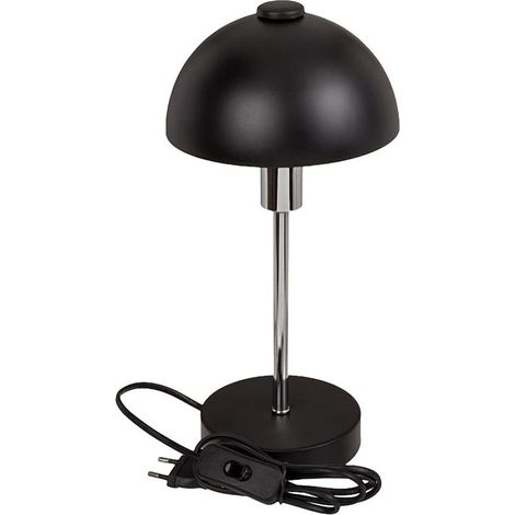Lampe de table noire en métal 32 cm