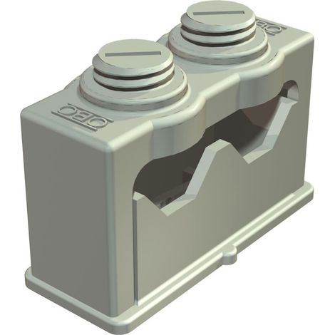 OBO Bettermann Abrazadera ISO de sujeción para 2 cables 6-16mm poliestireno gris claro RAL 7035, 2107015
