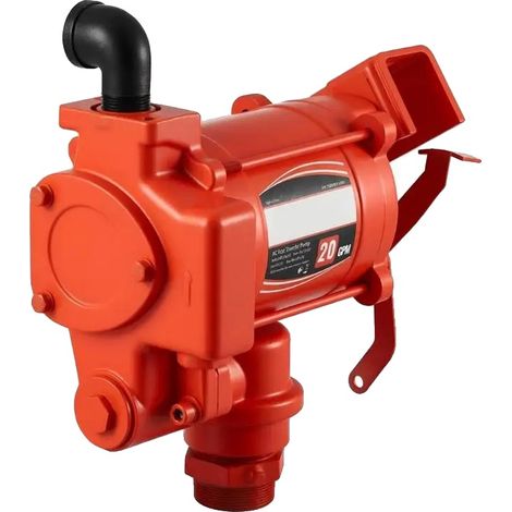 Pompe de Transfert de Carburant, 230V AC, Débit de 76 l/min, Arrêt Automatique, Longueur de Tuyau de 4 mètres, Compatible avec Plusieurs Carburants (1/5)