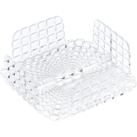 Guzzini - Tiffany, Portatovaglioli Orizzontale Quadrato con Barra Ferma Tovaglioli - Trasparente, 20 x 20 x h7,3 cm - 19870000 (1/3)