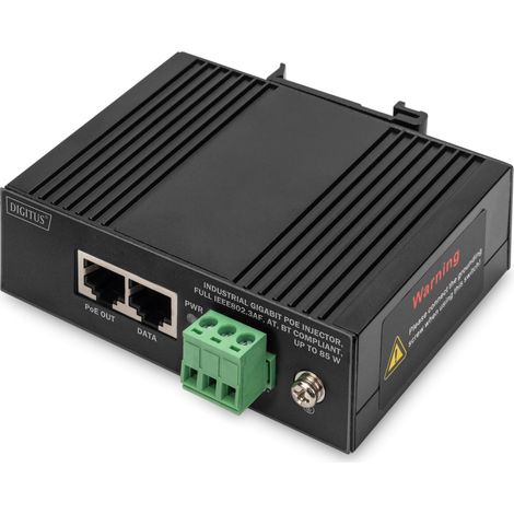 Digitus Iniettore Gigabit EthernetPoE, industriale, (1/4)
