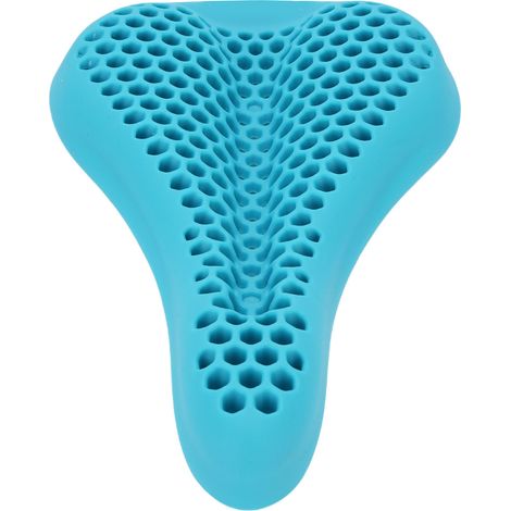 Ergonomischer Fahrradsattelbezug aus rutschfestem und wasserdichtem Waben-Silikon, blau, für Mountainbikes und Rennräder. (1/5)