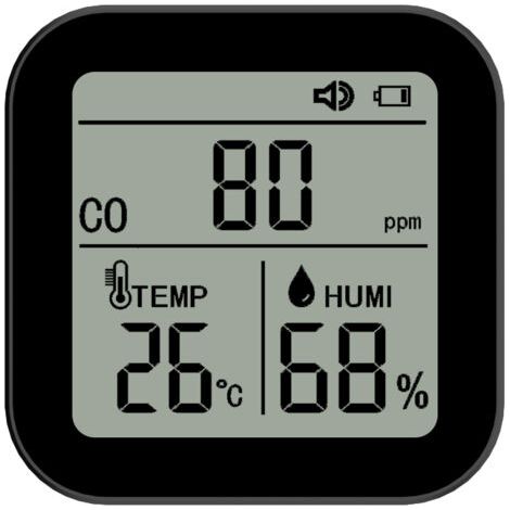 Moniteur de qualité de l'air 3 en 1, détecteur haute précision de CO (monoxyde de carbone), température et humidité avec fonction alarme pour maison, bureau, voiture,de dyk.Trywise (1/4)