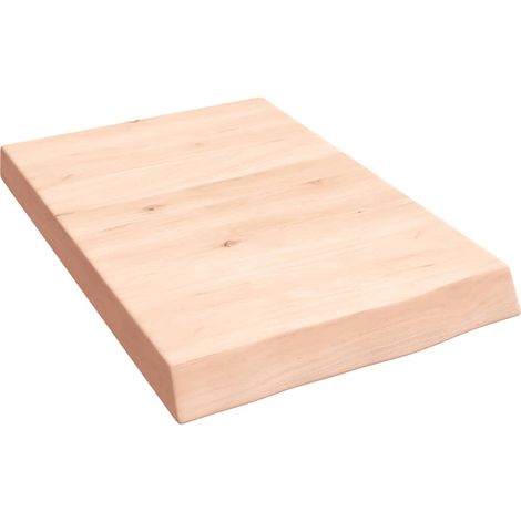 Maison Exclusive - Piano Bagno 40x60x(2-6) cm in Legno Massello Non Trattato