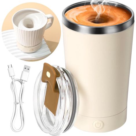 Mousseur à lait électrique, portable, en acier inoxydable, sans BPA. (1/5)