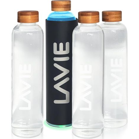 Purificateur d'eau à Lumière UVA. Pack 1 Purificateur + 4 Bouteilles d’1 Litre. Transformez Votre Eau du Robinet en Eau Douce et Délicieuse en 15 Min Couleur: Anthracite (Noir, 4l) (1/5)
