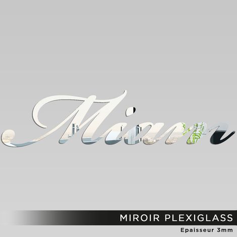 Miroir Plexiglass - Miam - 10x40 cm (1/2)