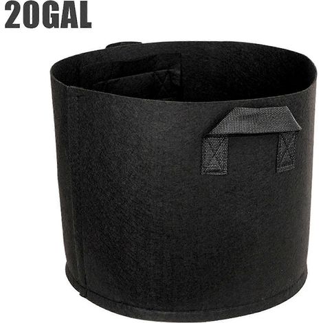 5er-Pack robuste, verdickte Pflanzsäcke aus Vliesstoff mit Griffen – Gartenwerkzeug-20gallon 1ps