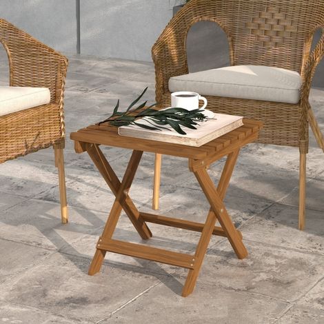 tavolo soggiorno 45x45 pieghevole acacia teak HAVRYA (1/4)