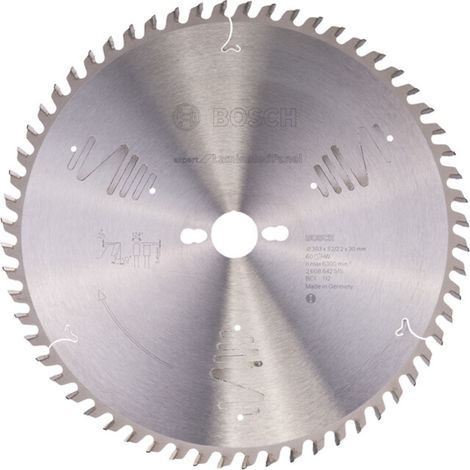 BOSCH Lame de scie sur table - Expert for Panneaux Mélaminés - 305 mm - 3.2 mm - 30 mm - 60 dents (1/5)