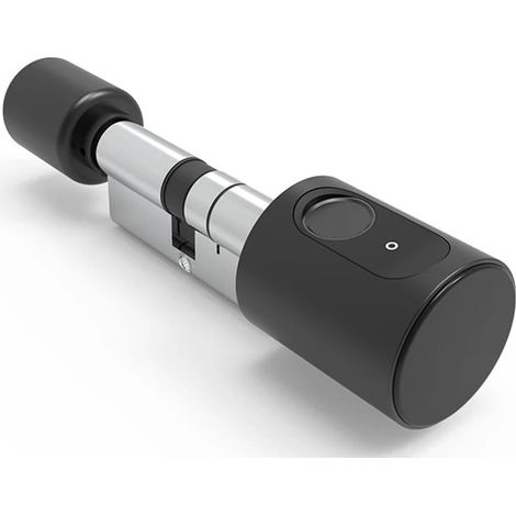 Serrure de porte intelligente Cylindre De Serrure Intellinte De Porte De Maison Européenne, Avec Carte IC Numérique Tuya Bluetooth, Clés À Empreintes Digitales, Déverrouilla Des Serrures Électroniques (1/5)