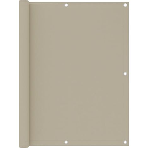 Écran de balcon Beige 120x300 Tissu Oxford (1/5)