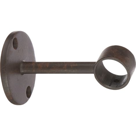 Support rideau métal patiné mastic 30cm – Installation facile sans perçage – Compatible fenêtres PVC, bois, aluminium – Style industriel – Ateliers 28 (1/3)