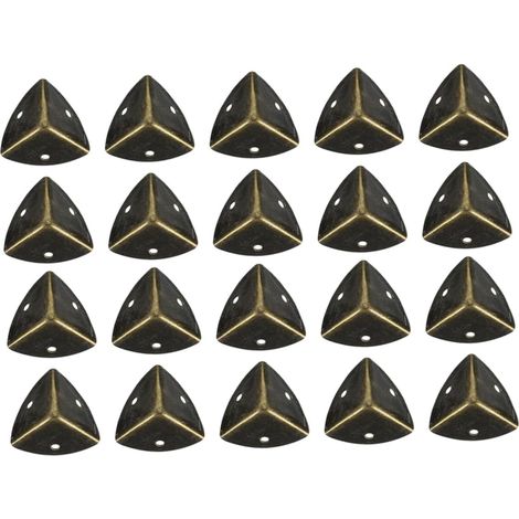 Protège-coins décoratifs, fer, doré, pour boîtes et meubles (1/5)