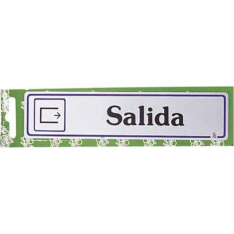 Rotulo "Salida"