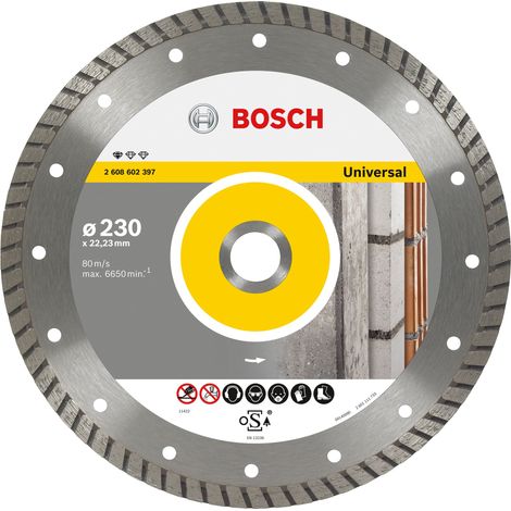Bosch Diamanttrennscheibe Standard for Universal Turbo 230x22,23x2,5x10 mm 2608602397 (1/10)