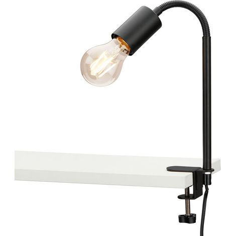 Briloner Klemmleuchte Krampo schwarz E27, max. 10W Klemmleuchte (1/5)