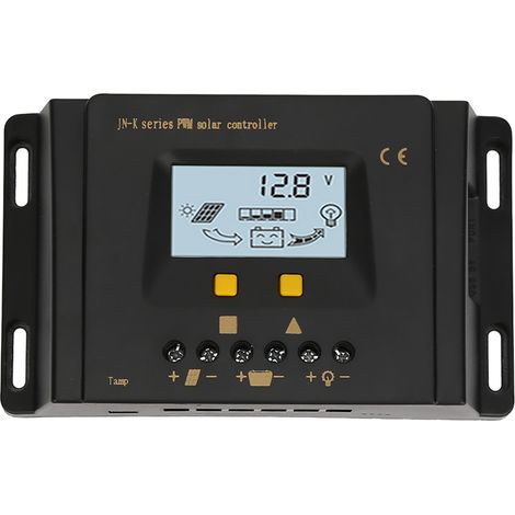 Régulateur de charge solaire PWM 48V 40A, contrôleur de batterie étanche IP32, chargeur intelligent pour panneau photovoltaïque avec écran LCD, boîtier ABS robuste. (1/5)