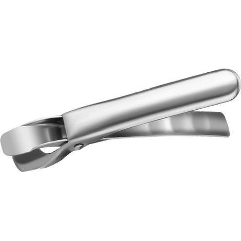 Pince pour assiettes chaudes, support de plat à salade, pince multifonction en acier inoxydable pour bols à salade, friteuse à air chaud, fruits-Argent (1/5)