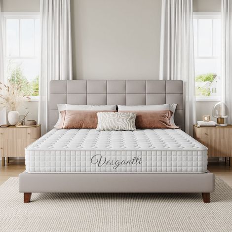 20cm Hybrid Matelas Ressorts Mémoire 7 Zones Oeko-Tex 120x200cm (1/5)
