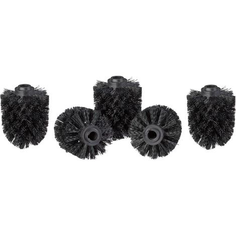 Set di 5 testine di ricambio per scopino WC igiene facile 9 x 8 cm in plastica bianca 130005946