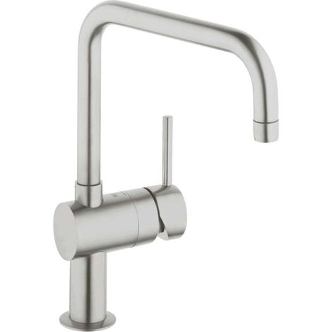 Grohe Minta - Grifo monomando de fregadero, supersteel 32488DC0 (1/2)