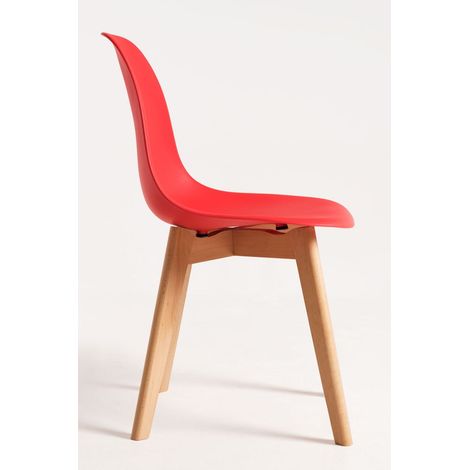 Packs Sillas Comedor - Pack 4 Sillas Kelen - Rojo