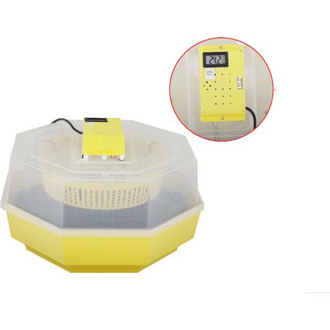 Incubatrice 60 uova gallina quaglia pollame 20w incubatore regolabile con termometro 170ev