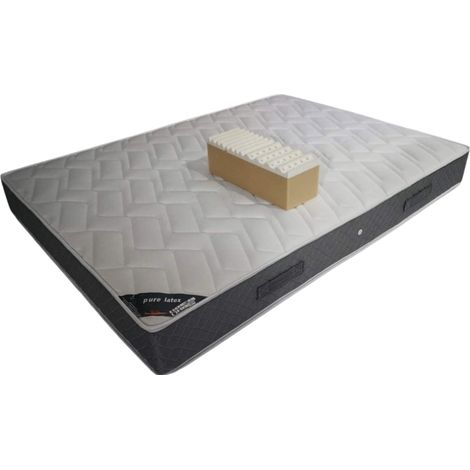 Lot de 2 Maxi  Matelas Tissu Bambou - Hauteur 24 cm - Soutien Ferme -  (2x80x200cm) (1/2)
