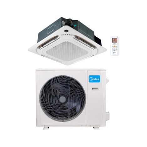 Climatizzatore Condizionatore Midea Cassetta 4 vie Slim R32 42000 BTU MCD1-42HRFNX(GA) (MCD2-42HRFNX(GA)) INVERTER Classe A++/A+ (1/5)