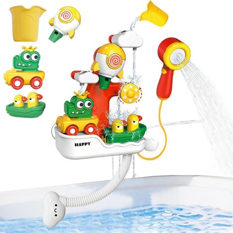 Badespielzeug, interaktive Wasserfall-Badespiele, Raketen-Designspiele, ideales Spielzeug zum Spielen in (1/5)
