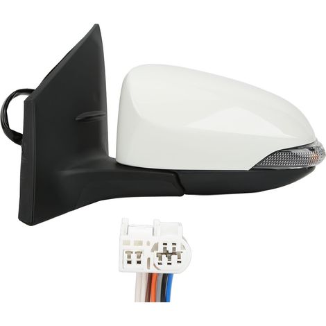Specchietto laterale riscaldato super bianco con indicatore di direzione di ricambio, per E170 2014-2019 con guida a sinistra (1/5)