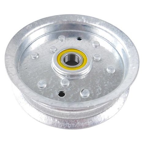 Poulie plate autoportée – Compatible avec modèles John Deere – Transmission efficace – Durabilité accrue – Dimensions : 43mm de hauteur, 132mm de diamètre