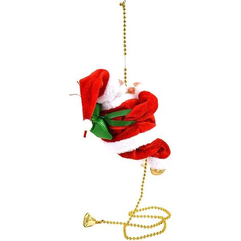 Pere Noel Electrique - Figurine Grimpeuse avec Musique - Decoration Interieure et Exterieure - 1 Unite (1/5)