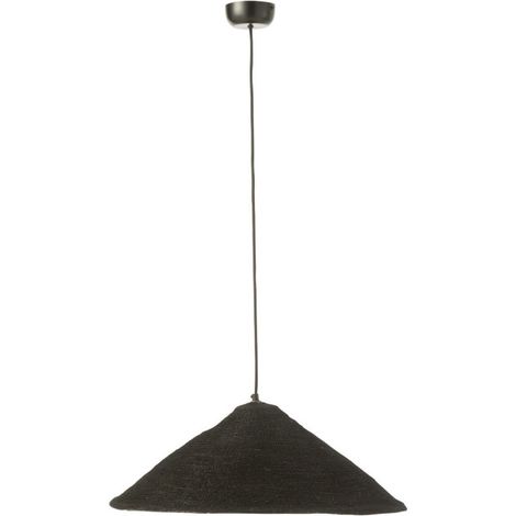 Lampe Suspension Chapeau "Moonj" 60cm Noir (1/4)