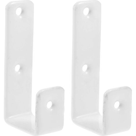 1 jeu de supports pour échelle de lit superposé, crochet de fixation robuste-6.90X3.20X2.00CM-White (1/3)