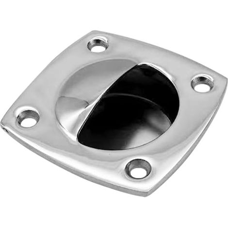 Poignée de porte coulissante carrée en acier inoxydable pour grange, garage, abri de jardin, portail robuste 59 mm (1/5)