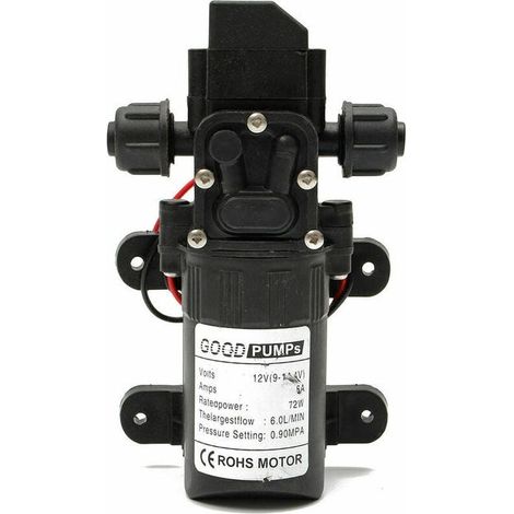 12V 70W DC pompe à eau diaphragme haute pression Membrane infusion 6L/Min bateau NF, (1/5)