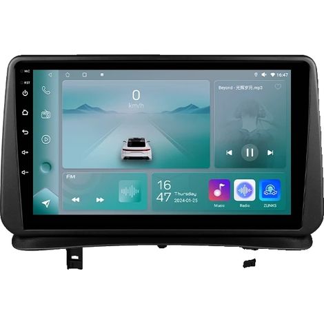Radio de voiture, taille de l'écran, compatibilité avec les smartphones, compatible avec Renault Clio 3 2005 - 2014 Snapdragon 6115 RDS DSP 4G Auto, P1 (4Cœur 1G 32G) (1/2)