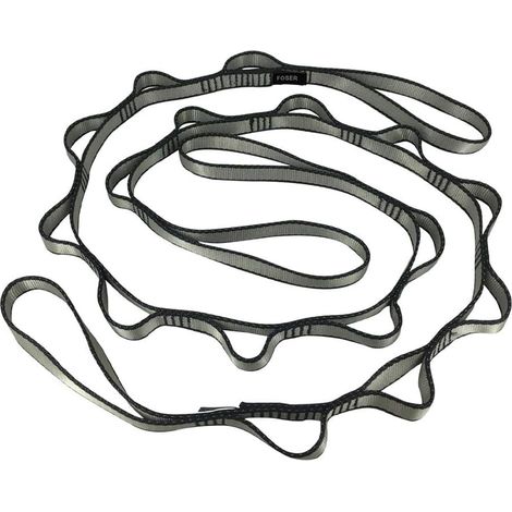 Lot de 2 chaînes, sangle d'extension pour hamac de yoga, sangle d'escalade réglable en nylon 23 kN pour fitness, pilates et exercices. (1/2)