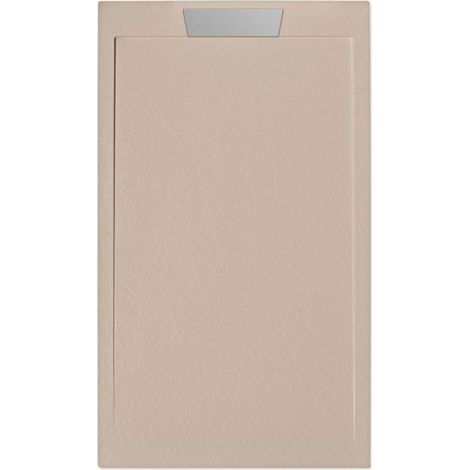 Receveur de douche extra plat NEO INOX Moka Ral 1019 80X180 (1/4)
