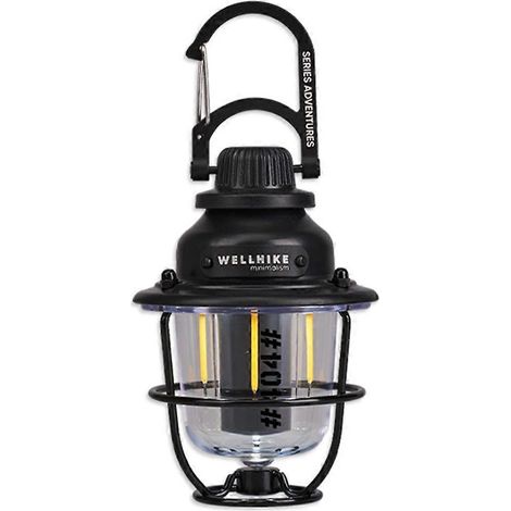 Lampe de camping LED rechargeable WELLHIKE, lampe suspendue pour tente, lanterne portable à intensité variable, lampe torche décorative d'extérieur A (1/5)