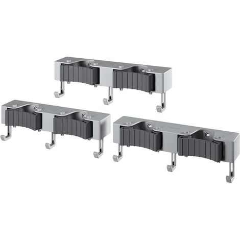 METALTEX HANG-UP LOT DE 3 PORTE-BALAIS AVEC 3 CROCHETS 294904000