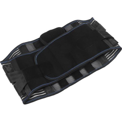 Ceinture de maintien lombaire respirante, réglable, avec coussin amovible, pour hommes et femmes, taille XL, soutien dorsal et lombaire, bande de fixation. (1/5)