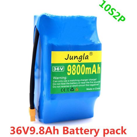 Der Roller verwendet einen 36V, 9,8AH, 5,2AH 10-Serien, 2-Parallel-Lithium-Akkumulator, genauer gesagt einen 18650-Akku. (1/5)