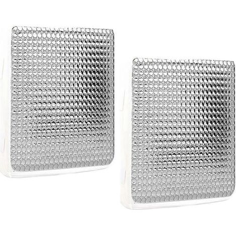 Lot de 2 isolateurs de ventilation pour camping-car 35,5 x 35,5 x 7,5 cm, couvercle universel pour puits de lumière de camping-car avec surface réfléchissante, pare-soleil pour puits de lumière (1/5)