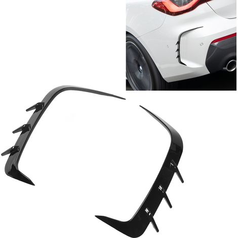 Heckstoßstangen-Canards (ein Paar, links und rechts) für BMW 4er G22 G23 425i 430i M Sport (Teilenummer 389) (1/5)