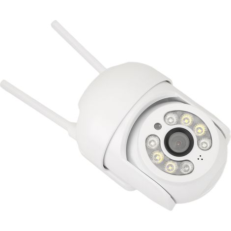 Caméra intelligente WiFi 1080p HD, caméra de surveillance dôme sans fil étanche IP66, prise UE 100-240 V (1/5)