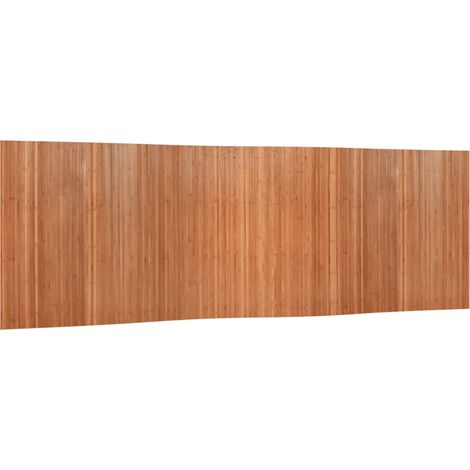 Paravento divisorio 165 x 600 cm bambù marrone chiaro DEC031156